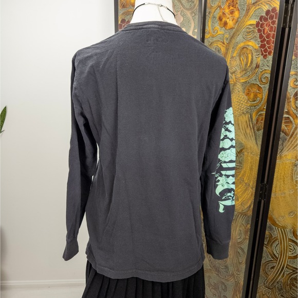 Disney Villains Black Long Sleeve Graphic Tee – Multi Character Print Y2K SM - Picture 3 of 8